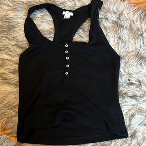 button down tank top